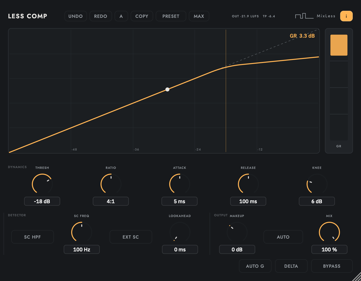 Less Comp interface