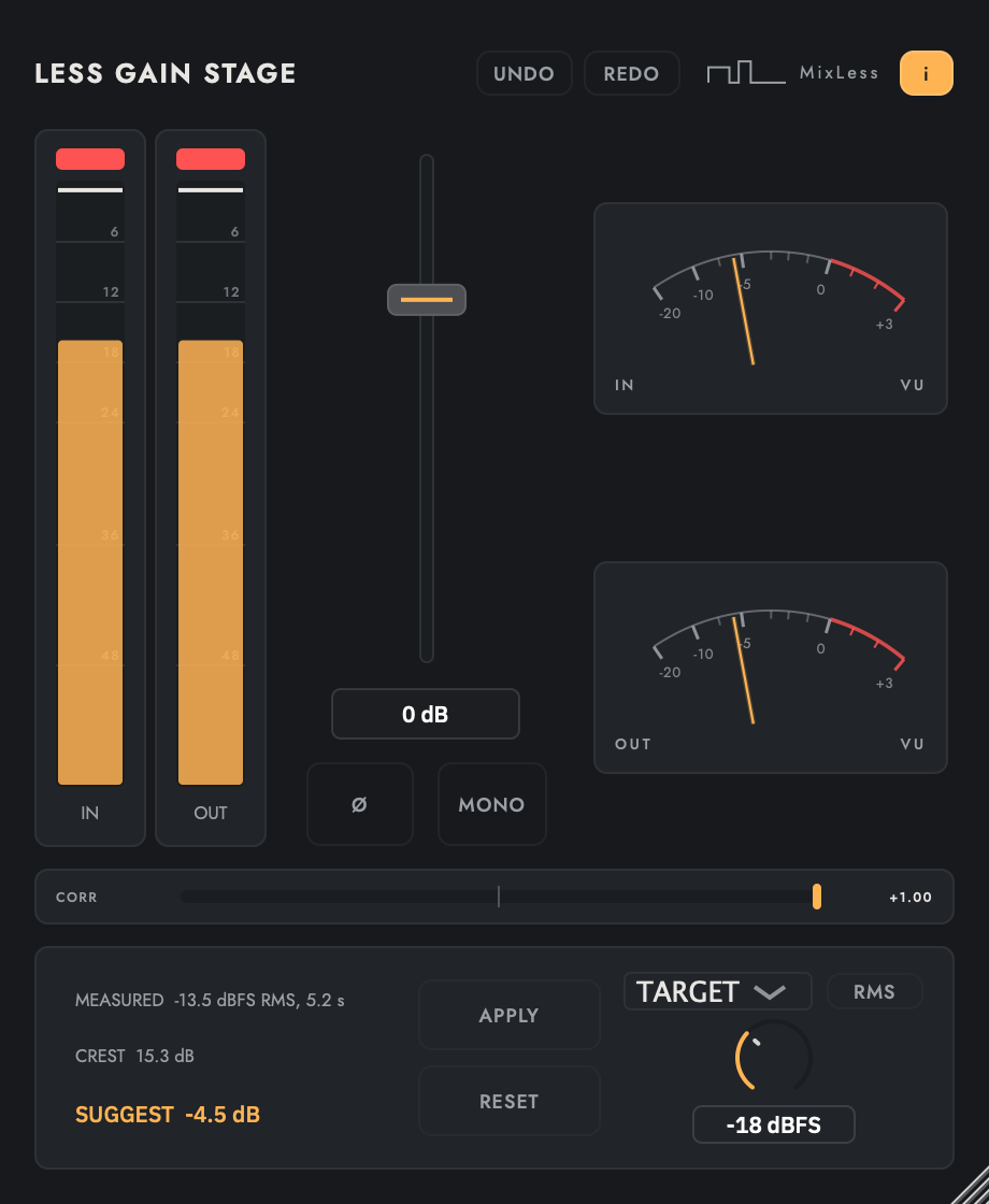 Less Gain Stage editor