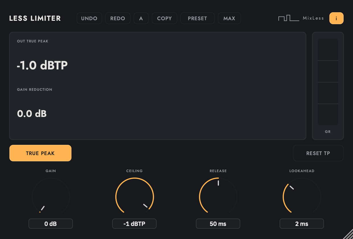 Less Limiter editor